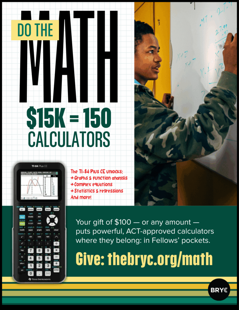 Support BRYC's Calculator Campaign: thebryc.org/math