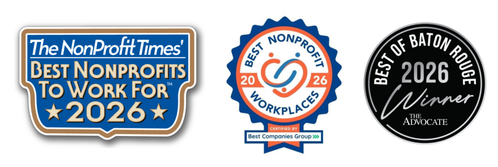 Best NonProfits to Work For; Best NonProfit Workplaces; Best of Baton Rouge logos